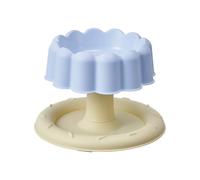 FUZYXIH Raised Stainless Steel Feeding Bowl with Non-Slip Removable Base that Promotes Hygienic Feeding and Healthy Cat Posture
