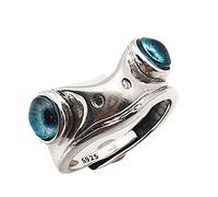 FUZYXIH Retro Thai Silver Frog Gothic Ring Creative Opening Animal Shape Exaggerated Hip Hop Style Fashion Jewelry Open Rings for Women Men