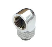 FUZYXIH Rotatable 90 Degree Angle Fitting Adapter Metal for Water Cooling, Space Use and Leakage Protection, Water Cooling