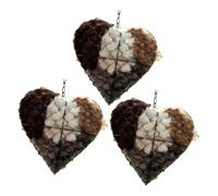 FUZYXIH Seasonal Wild Nest Iron Heart Bird Nest for Garden Crafts, Refillable Heart, Includes Nesting Supply, Bird Habitat Shape