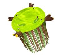 FUZYXIH Space-saving corner shelter for pets, washable fleece curtain shelter with colourful handmade, comfortable corner for small animals, Ghana, pigs
