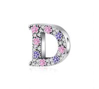 FUZYXIH Trendy Letter Pendant Necklace, Wearable and Rustproof, White Copper Materials for Custom Jewellery Designs, Colorful Rhinestones, one size, As described