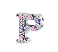 FUZYXIH Trendy Letter Pendant Necklace, Wearable and Rustproof, White Copper Materials for Custom Jewellery Designs, Colorful Rhinestones, one size, As described