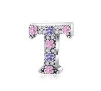 FUZYXIH Trendy Letter Pendant Necklace, Wearable and Rustproof, White Copper Materials for Custom Jewellery Designs, Colorful Rhinestones, one size, As described