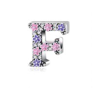 FUZYXIH Trendy Letter Pendant Necklace, Wearable and Rustproof, White Copper Materials for Custom Jewellery Designs, Colorful Rhinestones, one size, As described