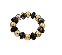 FUZYXIH Trendy Round Bead Bracelet, Colourful Acrylic Jewellery, Waterproof Accessory Bangle for Daily Use, Outdoor, Acrylic Bead Bracelet, m, As described, As described