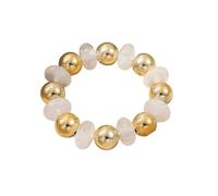 FUZYXIH Trendy Round Bead Bracelet, Colourful Acrylic Jewellery, Waterproof Accessory Bangle for Daily Use, Outdoor, Acrylic Bead Bracelet, m, As described, As described