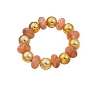 FUZYXIH Trendy Round Bead Bracelet, Colourful Acrylic Jewellery, Waterproof Accessory Bangle for Daily Use, Outdoor, Acrylic Bead Bracelet, m, As described, As described