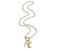 FUZYXIH Unique boot shaped pendant necklace with faith details and shimmering stones with stainless steel structure for a fashionable look and stylish women's jewellery