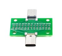 FUZYXIH USB Type C 3.1 Interface Module, 2 x 13 Pin to 2.54mm Connectors for Development and Testing of Electronics, Two-sided Type C for Prototyping