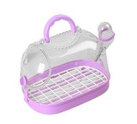FUZYXIH Ventilated Cage for Small Animal Cages with Top Airflows, Clear Vision, Design Water Bottle for Pet Monitoring, Outdoor Travel, Cage for Pet Cages