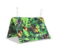 FUZYXIH Ventilated Parrot Sleeping Huts, Chew Resistant Bird Cage Accessories, Comfortable Shelter for Active Parakeets, Breathable Hanging Bed