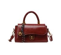 FUZYXIH Women's Shoulder Bag with Adjustable Strap, Practical Shoulder Bag Made of PU Leather for Work, Shopping and Social Events, Elegant Women's Purse, red