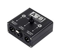 FUZYXIH XLR Switch 2 Input Single Output Passive Silent Metal Design Balanced Microphone Signals Balanced XLR Microphone Signals Router