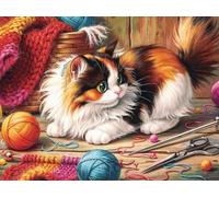 Fuzz Among Threads 1000 Piece Jigsaw Puzzle,Stress Relief,Impossible Challenge,Gift Idea,Home Wall Decor,Premium,Educational Toy,Adults & Kids 14+ 52x38cm