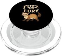 Fuzz And Fury Angry Ferret Funny Pet Lover Humor PopSockets PopGrip for MagSafe