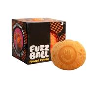 Fuzz Ball Smiley Face Squeeze Toy, Squishy Stress Ball, Fuzz Ball Squishy Stress Drop Malt Fuzz Balls Sensory for Anxiety Stress Relief, Easter Birthday Party Favors (Yellow)