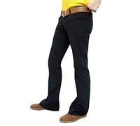 Fuzzdandy Mens Black Bootcut Flared Cords 30 32 34 36 38 (38waist 34leg)