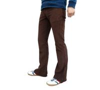 Fuzzdandy Mens Brown Bootcut Flared Cords 30 32 34 36 38 (38 Waist 30 Leg)