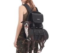 FuzzFables Dog Carrier Backpack, Pet Lift Harness for Small Dogs, Breathable Mesh Comfortable Adjustable Straps, Lightweight Travel Backpack for Pet Disabled, Injuries, Hiking, Walking (L)