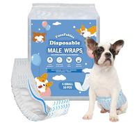 FuzzFables Dog Diapers Male, 20 Count, XS, Wider Belly Bands | Disposable Wraps, Wetness Indicator, Absorbent and Leakproof, Excitable Urination Incontinence Protection