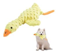 Fuzzilovy Stuffed Chew Large Dog Toys to Keep Them Busy, for Small, Medium, & Large Dogs, Squeaky Pet Toy for Boredom, Yellow Goose
