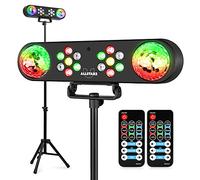 Fuzzix AllStar2 LED Disco Party Lights Package with 2X DJ Effect Bars, Wash Effects, Jelly Balls, Tripod Stands and Remotes - Party Event Stage Lighting Kit for DJs, Bands and Venues