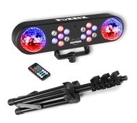 Fuzzix AllStar2 LED Disco Party Lights with Jelly Balls, RGB LED Wash Lights, Sound-Activated Light Effect Kit, DJ PAR Bars, Adjustable Stand & Remote for Events, Indoor Parties & Weddings