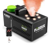 Fuzzix F506V Vertical Smoke Machine, 500W Fogger with RGB LED Light Show, Fast Output Fog Effect for DJ, Event, Stage and Party Special Effects