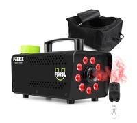 Fuzzix F509L Party Smoke Machine with RGB LED Lights, Wireless Remote Control and SoundSak Gear Bag - 500W Fog Machine for DJ, Disco, Events, Parties and Live Stage Effects