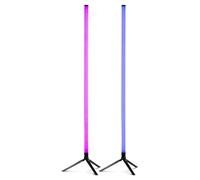 Fuzzix Starry Vertical Standing LED Tube 2-Pack, RGB, 1m App & Remote Control, Music Activated, DJ Effect Light, Wash, Stage, Band, Tripod & USB Powered, 30,000h Life