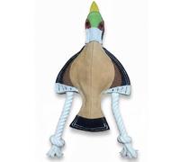 Fuzzl Eco Leather Pip Pheasant Dog Toy - Durable Natural Leather Chew Toy for Dogs | Eco-Friendly, Non-Toxic & Safe | Perfect for Play, Fetch & Teething Puppies