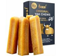 Fuzzl Gold Himalayan Yak Cheese Dog Chews | Large 4-Pack 0.5kg | Long Lasting Natural Dog Treats for Large Dogs | 100% Rawhide Free, Grain Free & High Protein | Traditional Original Recipe