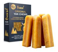Fuzzl Gold Himalayan Yak Chews for Dogs - Premium Box of 4 | 100% Natu
