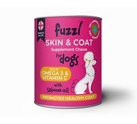 Fuzzl Itch Skin & Coat Supplement Max Strength - Science Backed, Vet Approved, Made in UK - Omega 3 & Vitamins - Daily Anti-Itch Supplement for Dry Skin, Healthy Shiny Coat - 60 Treats