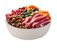Fuzzl Premium Bamboo Dog Bowl in Stone 14cm - Eco-Friendly, Antibacteiral, Durable, Non-Toxic Dog Bowls - Versatile Dog Water Bowl for Hydration, Feeding