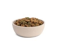 Fuzzl Premium Bamboo Dog Bowl in Stone 17cm - Eco-Friendly, Antibacterial, Durable, Non-Toxic Dog Bowls - Versatile Dog Water Bowl for Hydration, Feeding