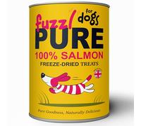 Fuzzl Pure Freeze Dried Scottish Salmon Dog Treats - Large 150g Pack | Made in UK | Premium Single Protein | Natural Training Treats & Food Topper for Dogs | Omega-Rich High Protein Healthy Snacks