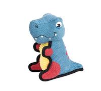 Fuzzl Rex the Dino Poly Canvas Soft Dog Toy - Durable with Tough Stitching - Plush Dog and Puppy Toy with Squeaker