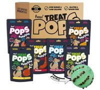Fuzzl Treat Pops with Bonus Glow Ball - Variety Pack Natural Dog Treats 6 x 100g - Soft Baked Grain Free Natural Training Treats High Reward