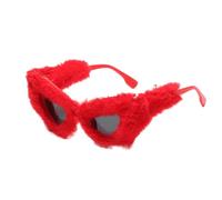 Fuzzy Cat Eyee Sun Glasses | Velvet Shades Glasses | Black Plush Sunglasses | Fuur Top Crazy Sunglasses | Women Velvet Sunglasses | Disco Eyewear Sunglasses | Pink Fuzzy Sunglasses For Party