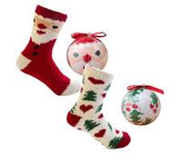 Fuzzy Christmas Socks for Women Christmas Fluffy Socks Womens Cosy Soft Cute Animal Xmas Fuzzy Funny Thermal Warm Thick Winter Bed Sock Holiday Gifts Teen Girls Stocking Stuffers