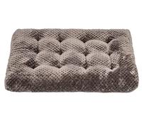 Fuzzy Deluxe Pet Beds, Super Plush Dog or Cat Beds Ideal for Dog Crates, Machine Wash & Dryer Friendly (22" x 30", M-Eagle Grey)