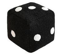 Fuzzy Dice Large Plush Cushion Soft Decorative Cushion | Plush Dice Game Room Decorative Pillow, Dice Plush Pillow, Home Car Sofa Decoration, Home Gifts, Black, Se référer au descriptif, Refer to