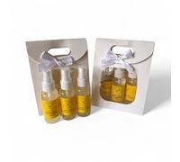 Fuzzy Ducks Body Mist Gift Set, 3 50ml Fragrances with Blue Raspberry Crush, Tropical Orange, Peaches & Cream, White Gift Box with Bow Christmas, Birthday