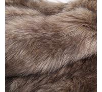 Fuzzy Faux Fur Fabric Gray Dyed Brown Tip Fluffy Plush Shaggy 160x50cm For Craft, Sewing, Props, Costumes, Decoration Rug Coat Collar Props Cosplay Dwarf Beard(Color:1 white gray)
