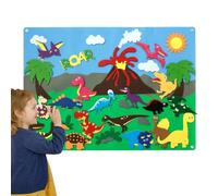 Fuzzy Felt Story Board Set for Kids, Animals Flannel Board, Farm Felt Story Board, Portable Educational Interactive Toy, Preschool Learning Interactive Storytelling Teaching Play Activity Kits