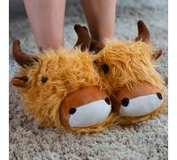 Fuzzy Friends Highland Cow Slippers