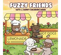 Fuzzy Friends: Super Cute Coloring Book for Adults and Teens Featuring Adorable Animals Characters