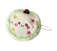 Fuzzy Fruit Shape Wallet for Students Featuring Detachable Strap Portable Miniature Bag Storage Organizers Lovely Fruit Coin Purse